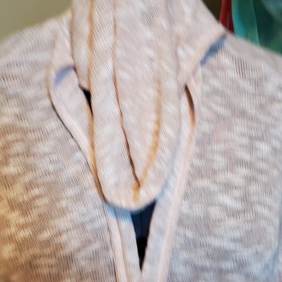 Baby Pink Hooded Sweater Vest - Picture 3 of 3